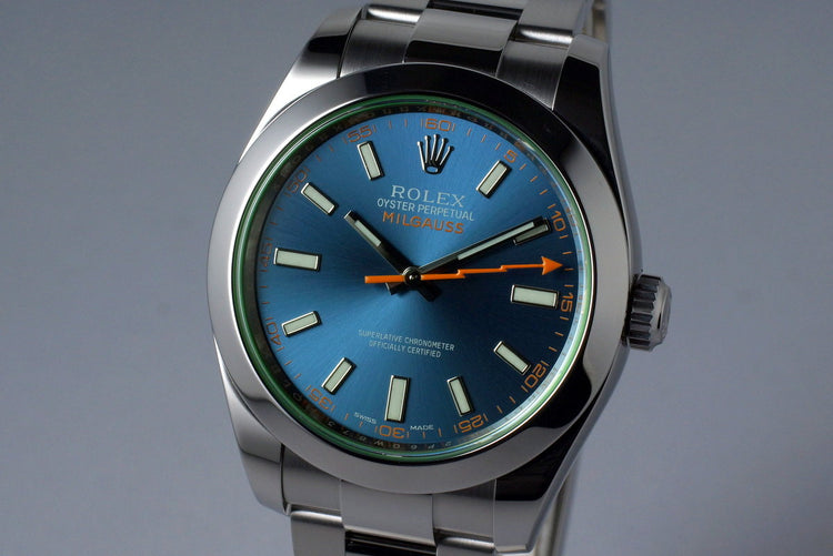 2016 Rolex Milgauss 116400GV with Box and Papers