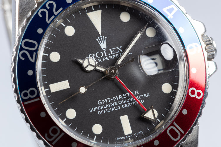1983 Vintage Rolex GMT-Master 16750 "Pepsi" Dial