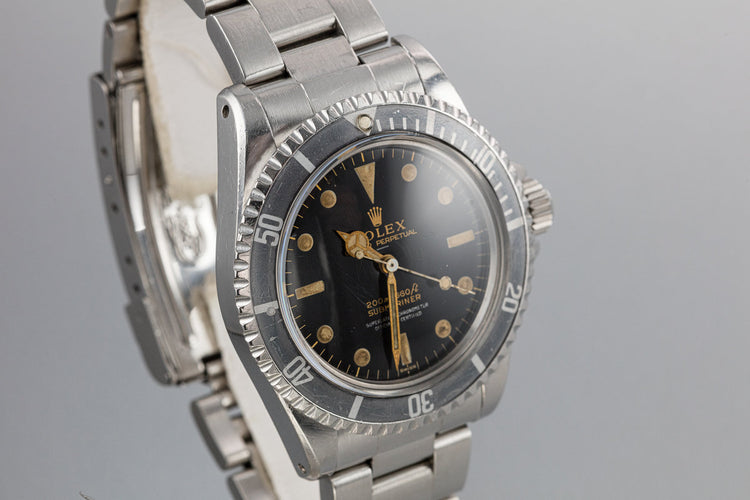 1963 Rolex Pointed Crown Guard Submariner 5512 with Gilt 4 Line Underline Dial