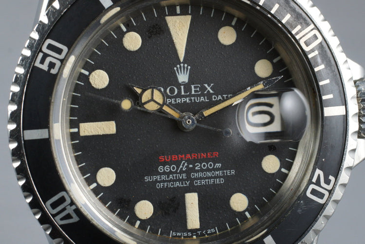 1970 Rolex Red Submariner 1680 Mark IV