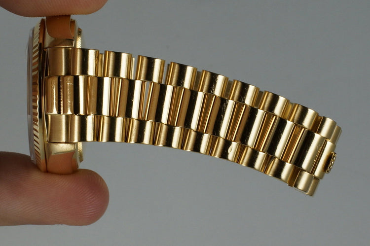 1982 Rolex YG Day Date 18038 with White Roman Dial