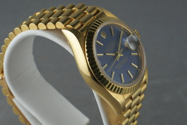 1995 Rolex Ladies DateJust President Ref: 69178 with Blue Dial