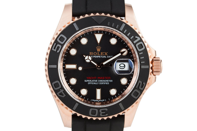 2017 Rolex 116655 Yacht-Master 18K Rose Gold with Box and Papers
