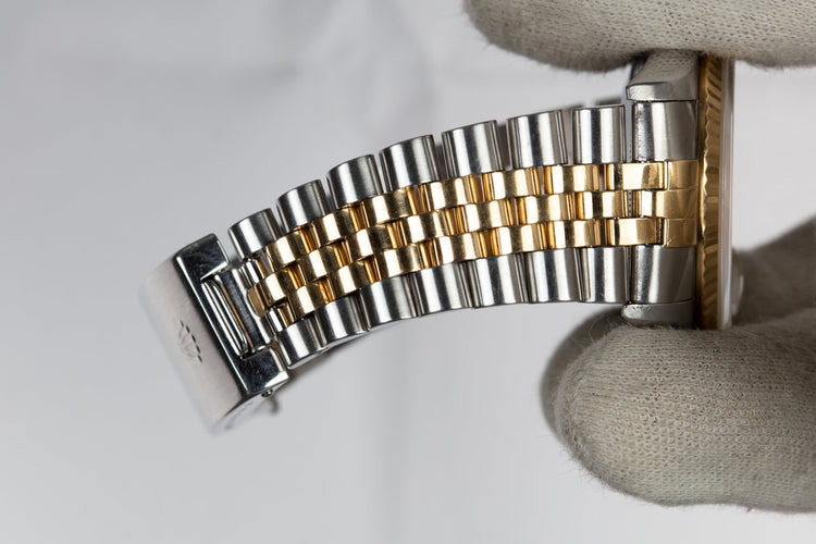 2000 Rolex Two-Tone DateJust 16233 Silver Dial