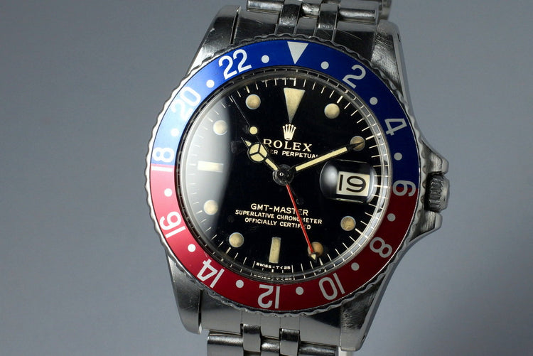 1967 Rolex GMT 1675 Glossy Gilt Dial