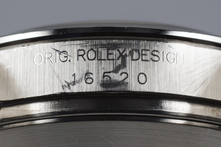 1997 Rolex Zenith Daytona 16520 Black Patrizzi Dial