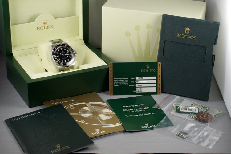 2007 Rolex GMT II 116710 with Box and Papers