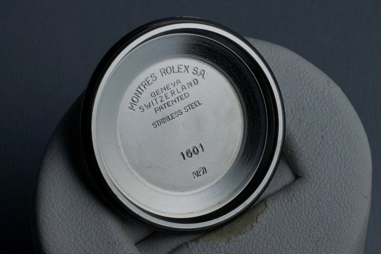 1971 Rolex Two Tone DateJust 1600 Glossy Gilt Black Dial