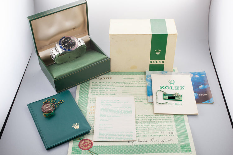 1971 GMT-Master 1675 "Pepsi" with Box and Papers