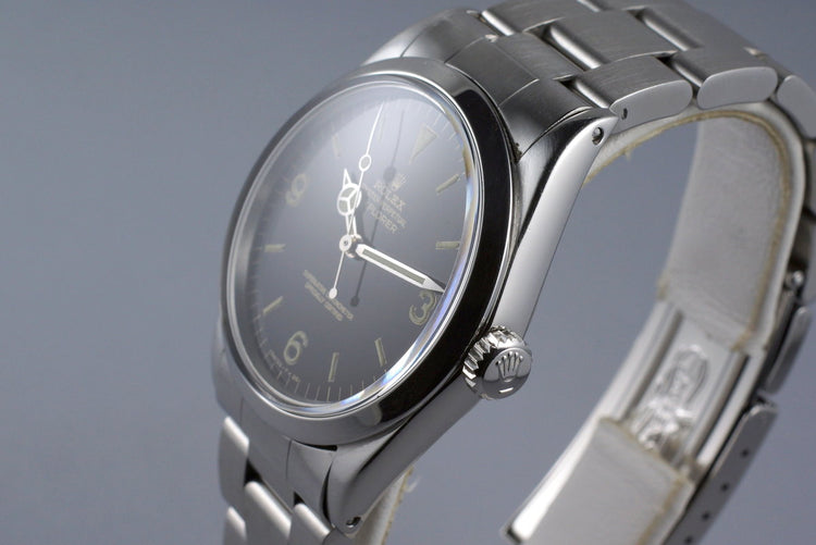 1965 Rolex Explorer 1 1016 Glossy Gilt Dial with Box and Double Punched Papers