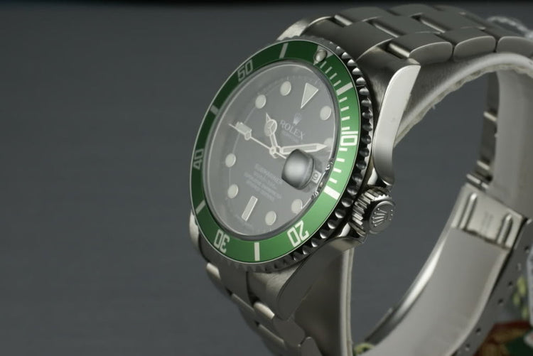 Rolex Green Submariner Ref: 16610V Z Serial 5oth Anniversary