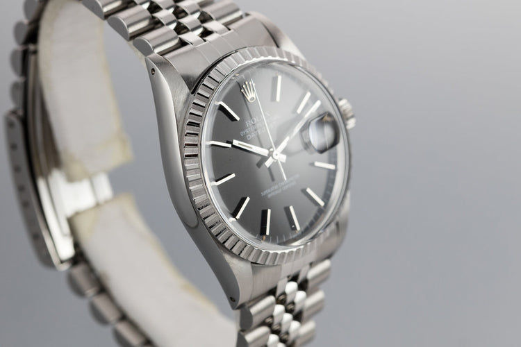 1983 Rolex DateJust 16030 black dial with Box and Papers