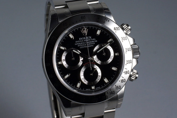 2015 Rolex Daytona 116520 Black Dial with Box and Papers MINT