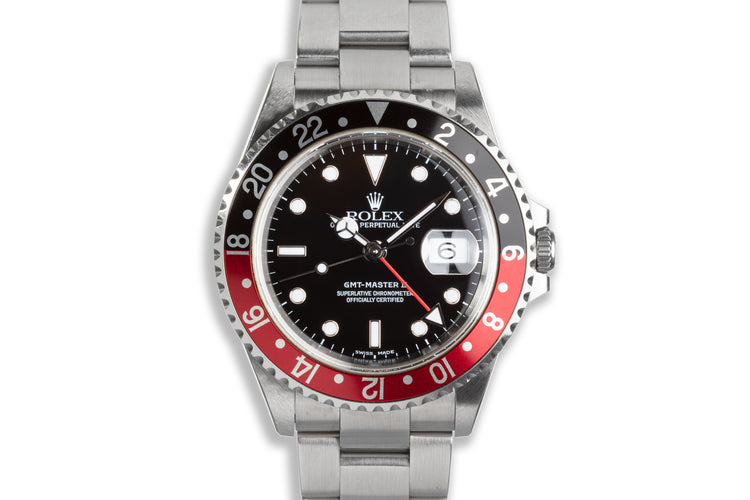 2000 Rolex GMT Master II 16710 "Coke" with Caseback Sticker