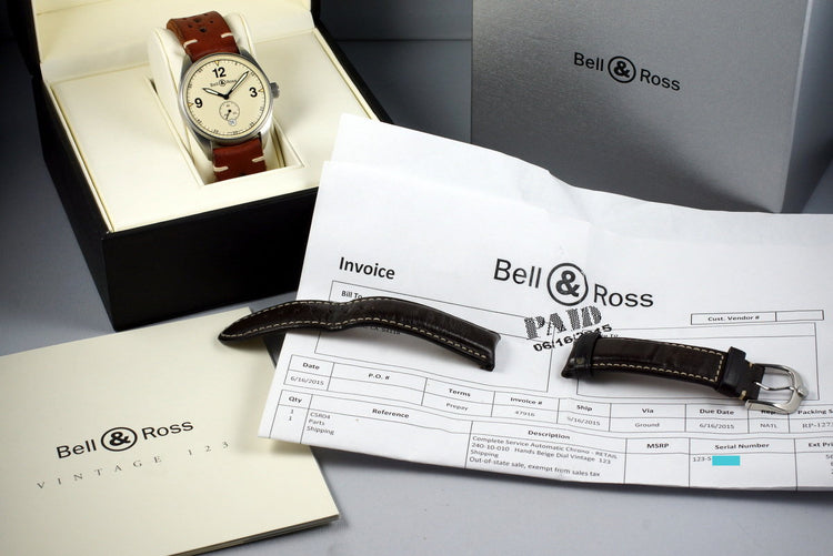 Bell & Ross Vintage 123 with Box and Service Papers
