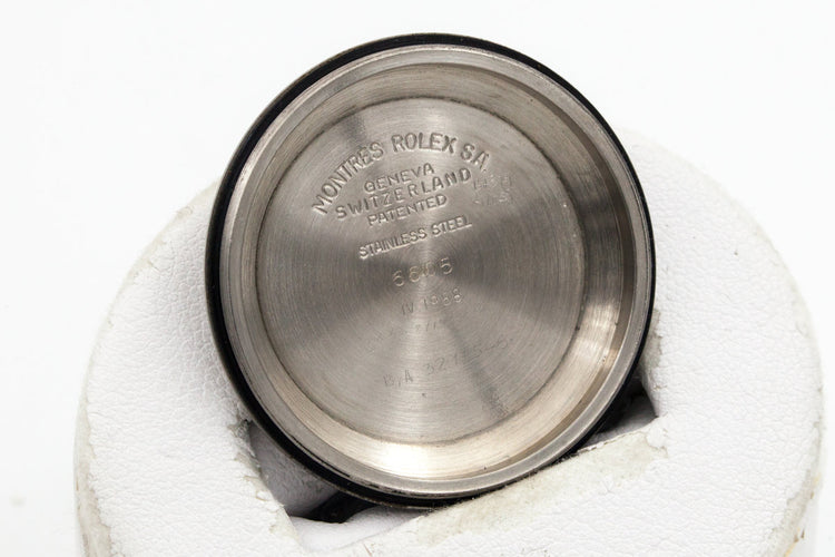 1958 Rolex Datejust 6605 with Glossy Gilt Dial