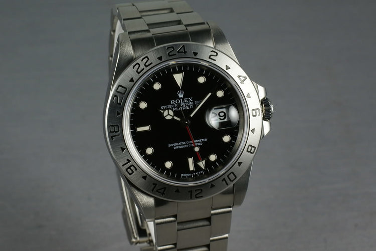 Rolex Explorer II Ref: 16570 Black Dial with Service Papers