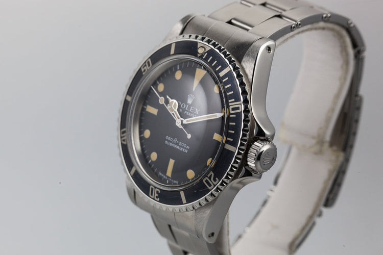 1974 Rolex Submariner 5513 Serif Dial with Box and Papers