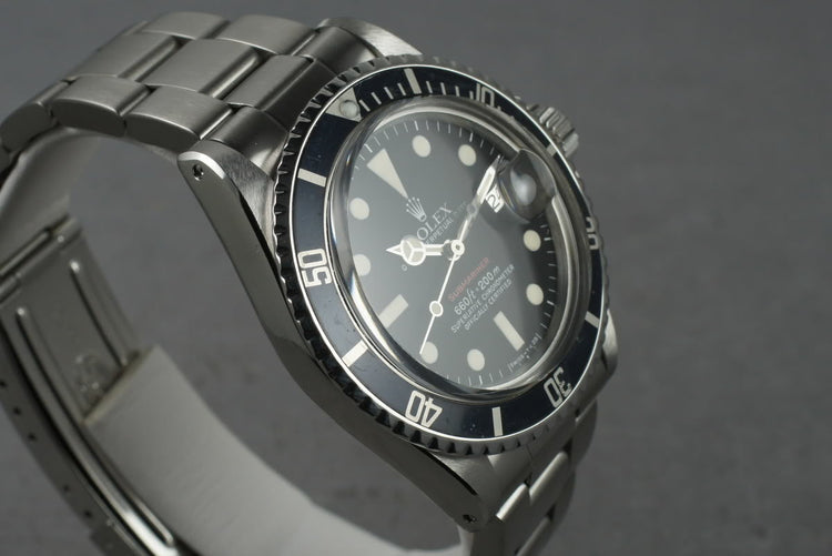 1972 Rolex Red Submariner 1680 Mark 6
