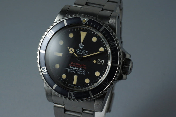 1978 Rolex Double Red Sea Dweller Mark 4 Dial 1665