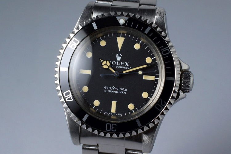 1970 Rolex Submariner 5513 Serif Dial