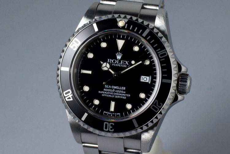 1995 Rolex Sea Dweller 16600 with Box and Papers