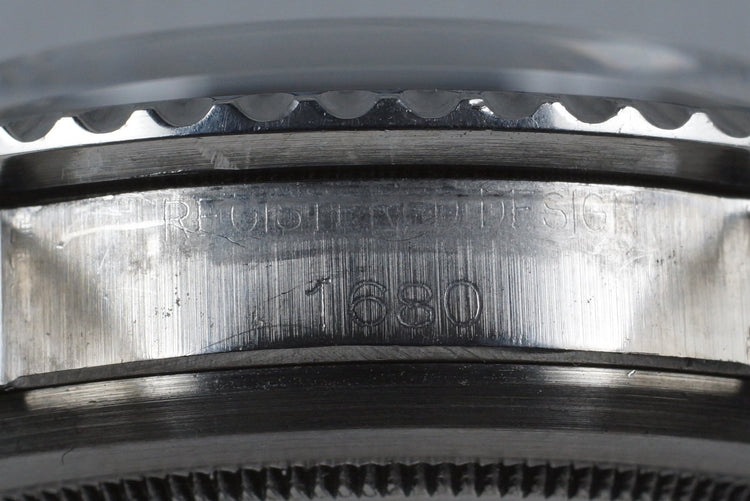 1969 Rolex Red Submariner 1680 Mark II Meters First Dial