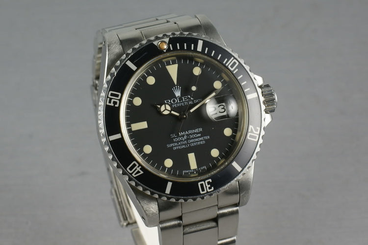Rolex Submariner 16800 Fantastic Matte dial and Unpolished case