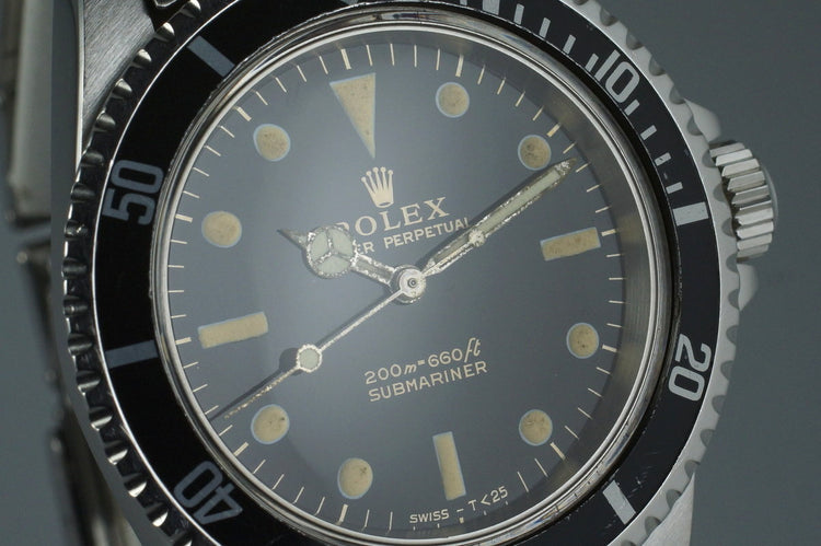 1965 Rolex Submariner 5513 Glossy Gilt Meters First Dial