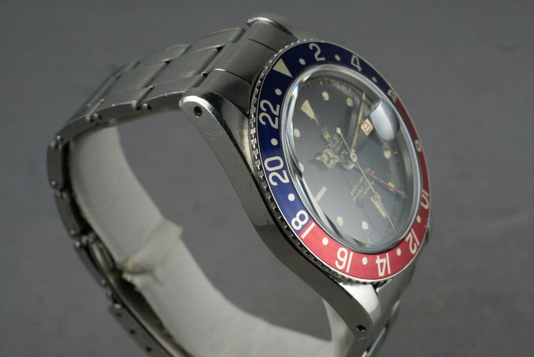 1958 Rolex GMT 6542 Glossy Gilt Chapter Ring with Service Papers