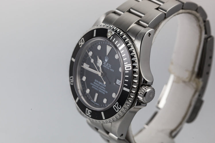 2000 Rolex Sea-Dweller 16600 with Box and Papers