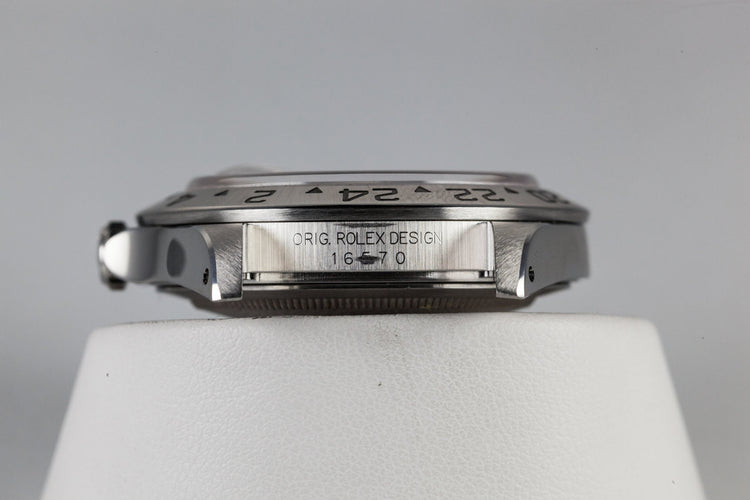 1999 Rolex Explorer II 16570 White SWISS Only Dial