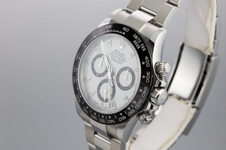 2018 Rolex Ceramic Daytona 116500LN White Dial with Box and Papers