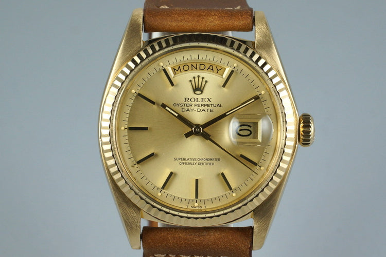 1973 Rolex YG Day-Date 1803 with Champagne Dial