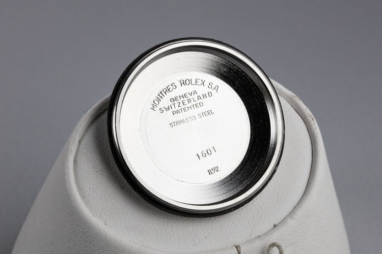 1972 Rolex DateJust 1601 No Lume Grey Dial with Box and Double Punched Papers