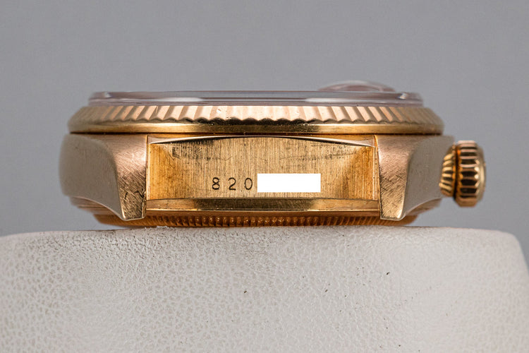 1984 Rolex 18K YG Day-Date 18038 Birch Wood Dial