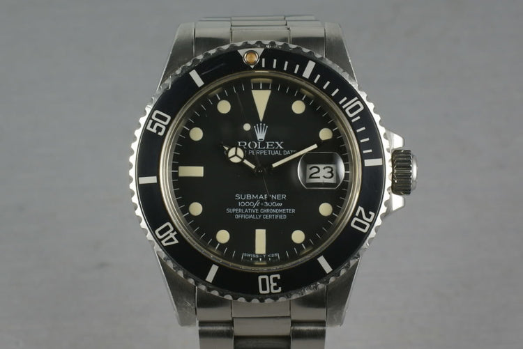 Rolex Submariner 16800 Fantastic Matte dial and Unpolished case