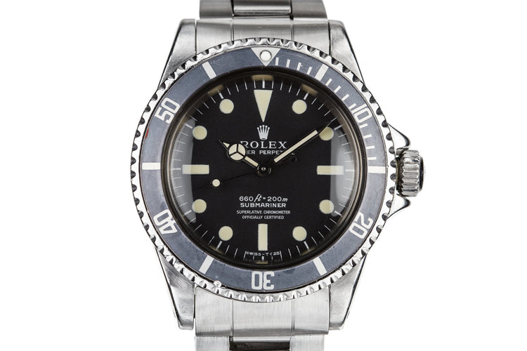 1972 Rolex Submariner 5512 with Kissing 40 Insert