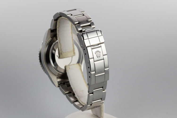 2005 Rolex Anniversary Green Submariner 16610LV with Box and Papers