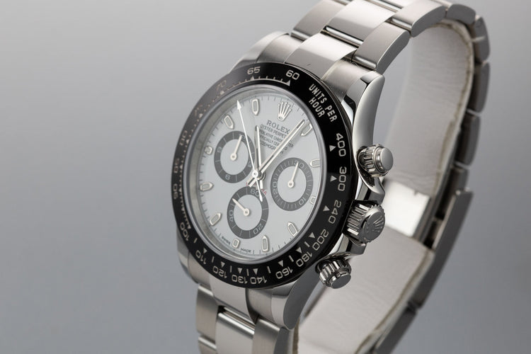 2018 Rolex Ceramic Daytona 116500LN White Dial with Box and Papers