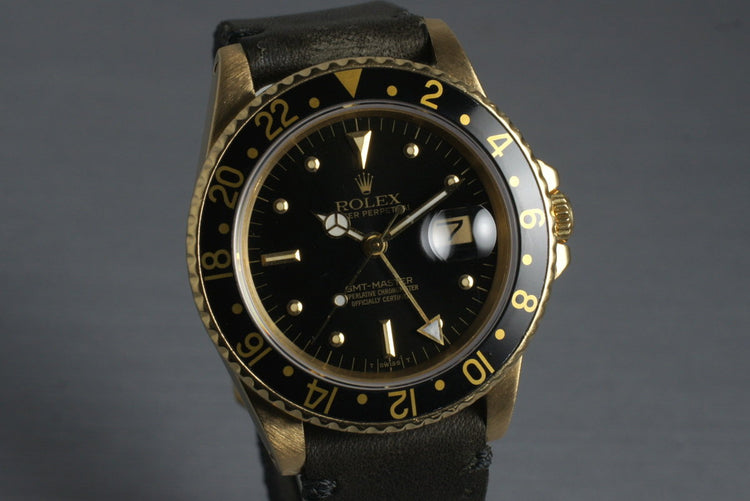 1985 Rolex 18K GMT Ref: 16758