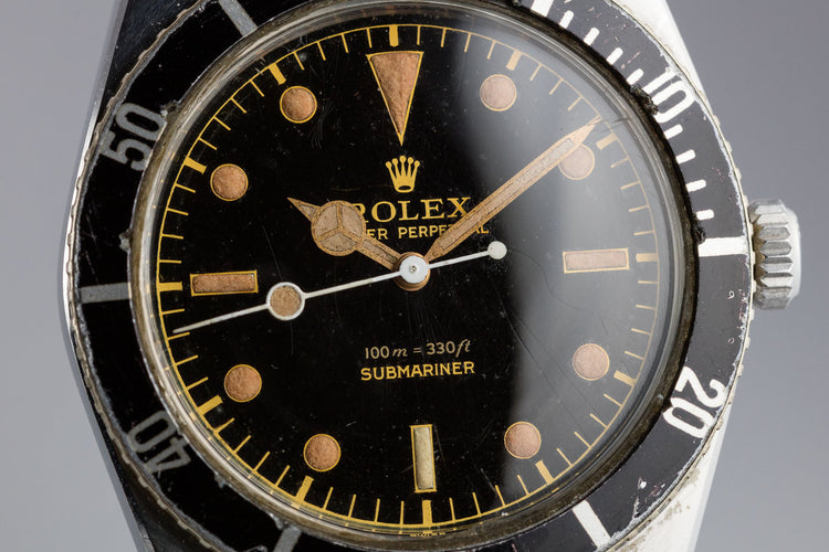 1957 Rolex Submariner 6536 with Red Triangle Insert