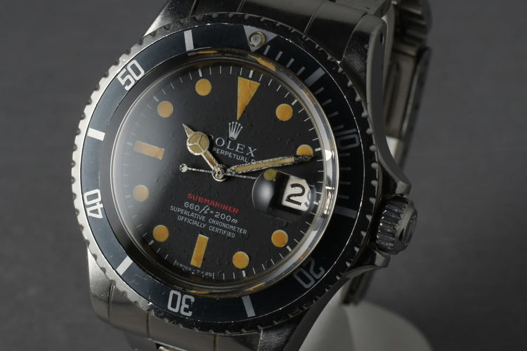 1971 Rolex Red Submariner 1680 Mark IV with Orange Lume