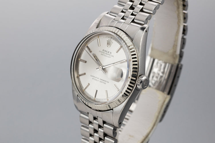 1973 Rolex DateJust 1601 Silver Sigma Dial