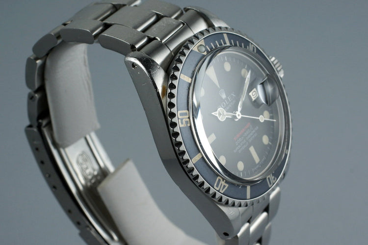 1969 Rolex Red Submariner 1680 Mark II Meters First Dial