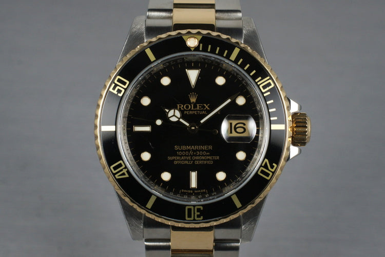 2007 Rolex Two Tone Submariner 16613LN with Box and Papers