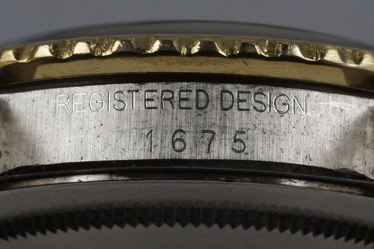 1979 Rolex Two Tone GMT 1675 Black Nipple Dial