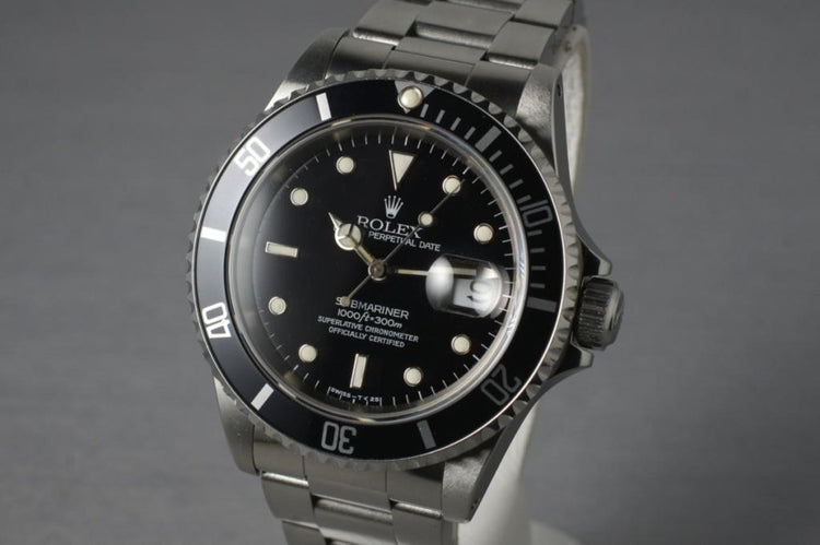 1991 Rolex Submariner 16610 with Box and Papers