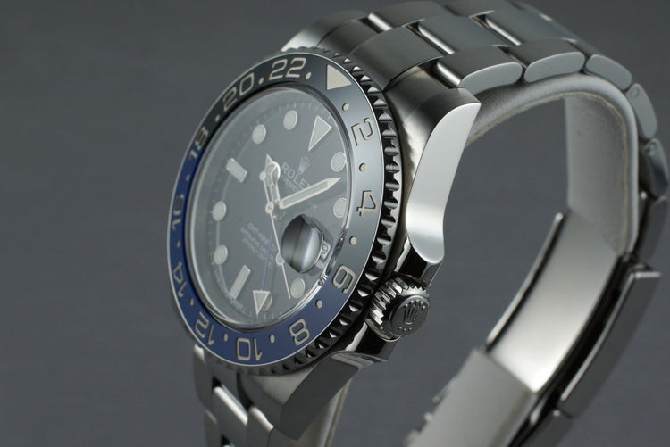 2013 Rolex GMT II 116710BLNR with Box and Papers