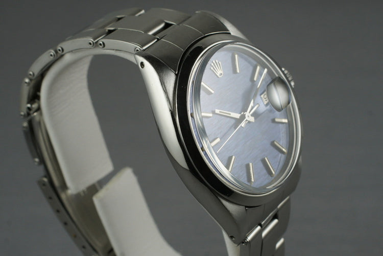 1970 Rolex Date 1500 with Blue Dial